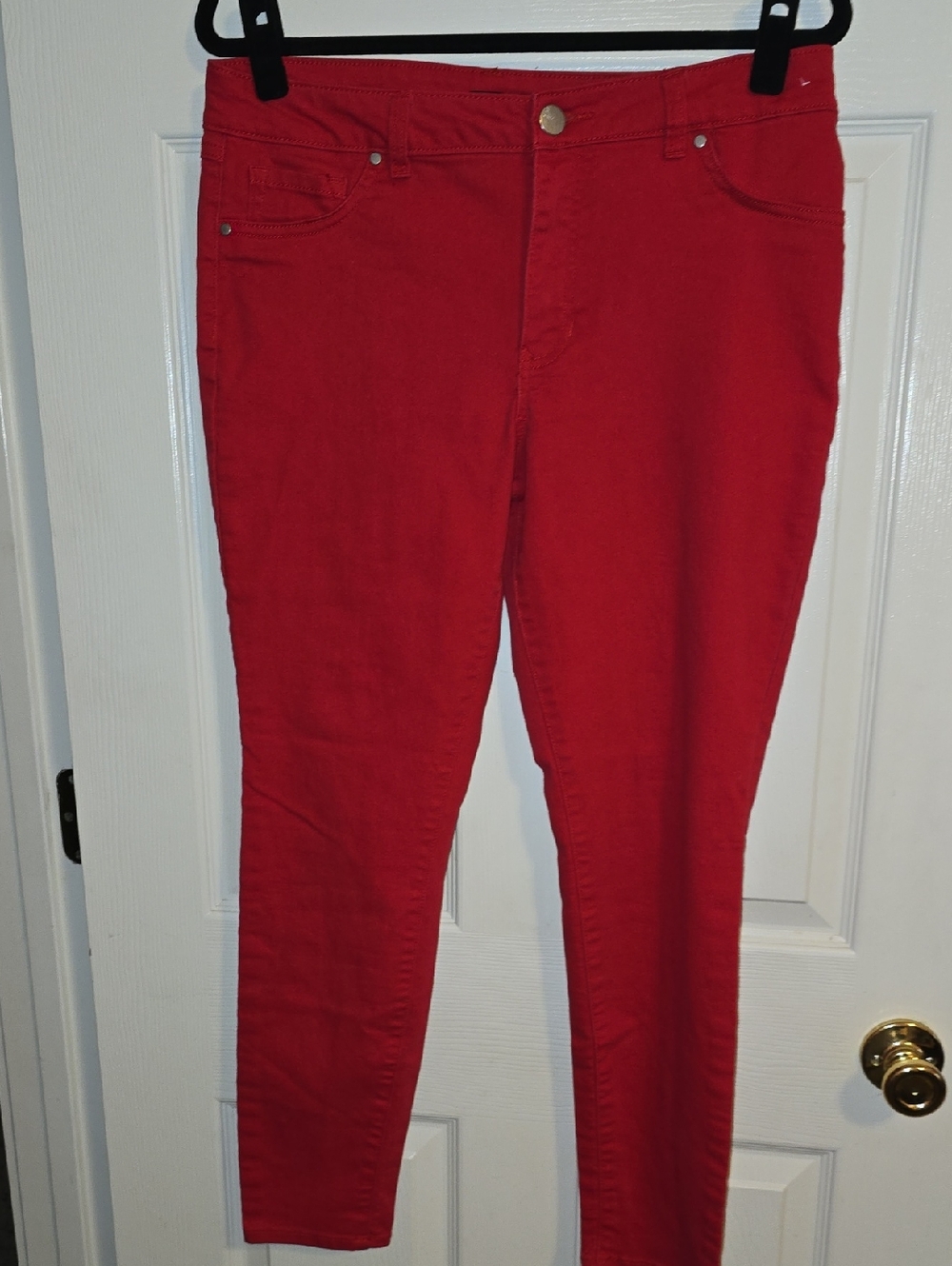d. jeans Bright Red Skinny Jeans for Women